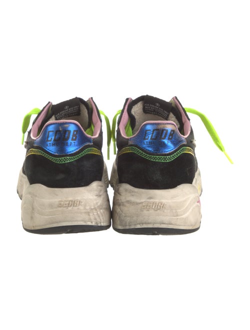 Golden Goose Suede Leather Trim Embellishment Sneakers