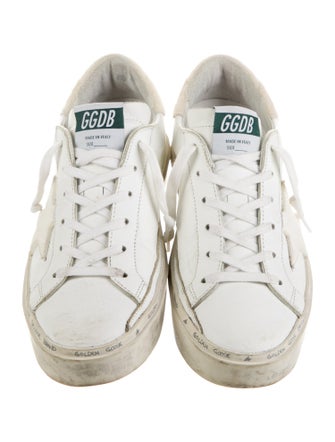 Golden Goose Leather Distressed Accents Sneakers