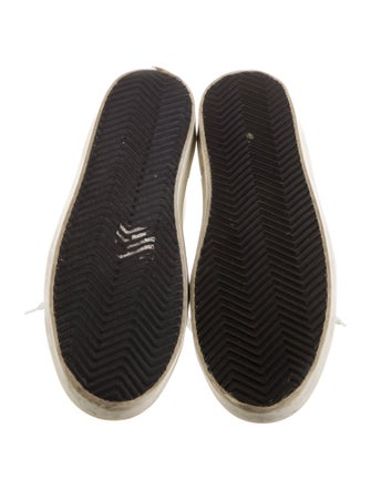 Golden Goose Leather Distressed Accents Sneakers