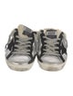 Golden Goose Leather Colorblock Pattern Sneakers