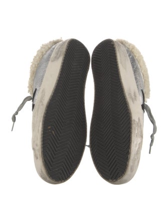 Golden Goose Leather Colorblock Pattern Sneakers