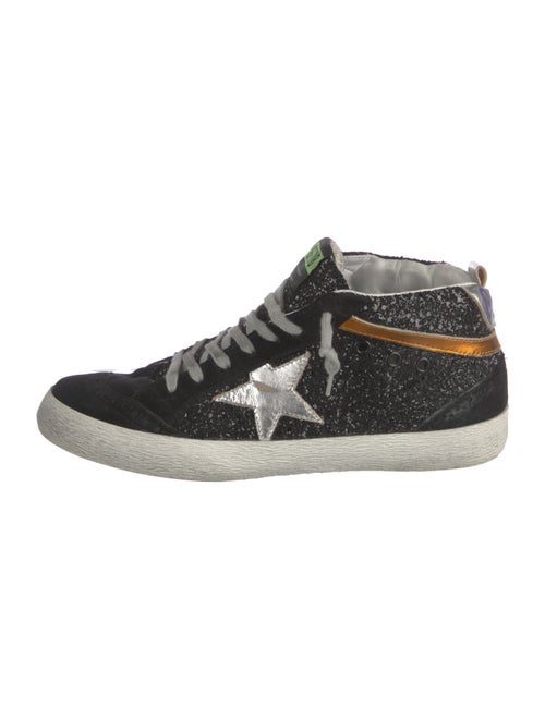 Golden Goose Glitter Printed Sneakers