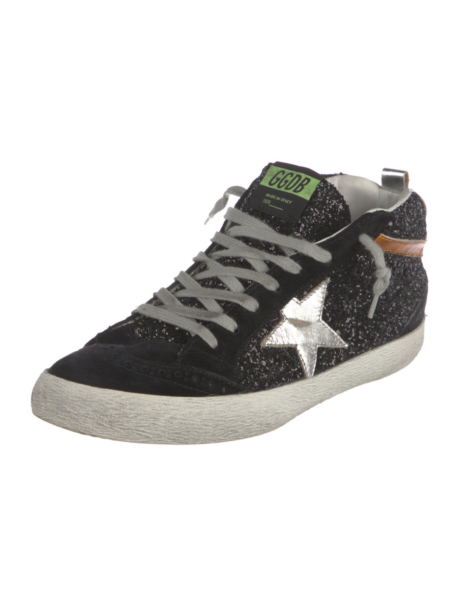 Golden Goose Glitter Printed Sneakers