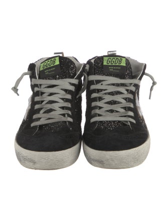 Golden Goose Glitter Printed Sneakers