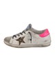 Golden Goose Leather Animal Print Sneakers