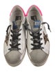 Golden Goose Leather Animal Print Sneakers