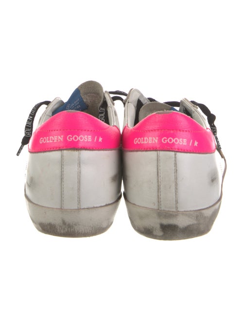 Golden Goose Leather Animal Print Sneakers