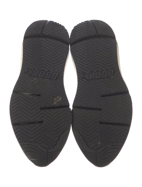 Golden Goose Leather Graphic Print Athletic Sneakers