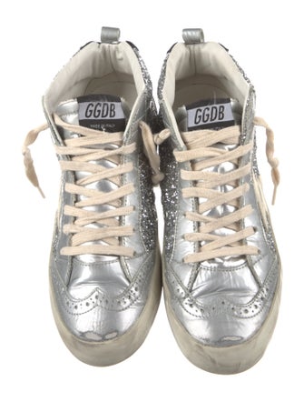 Golden Goose Glitter Printed Sneakers