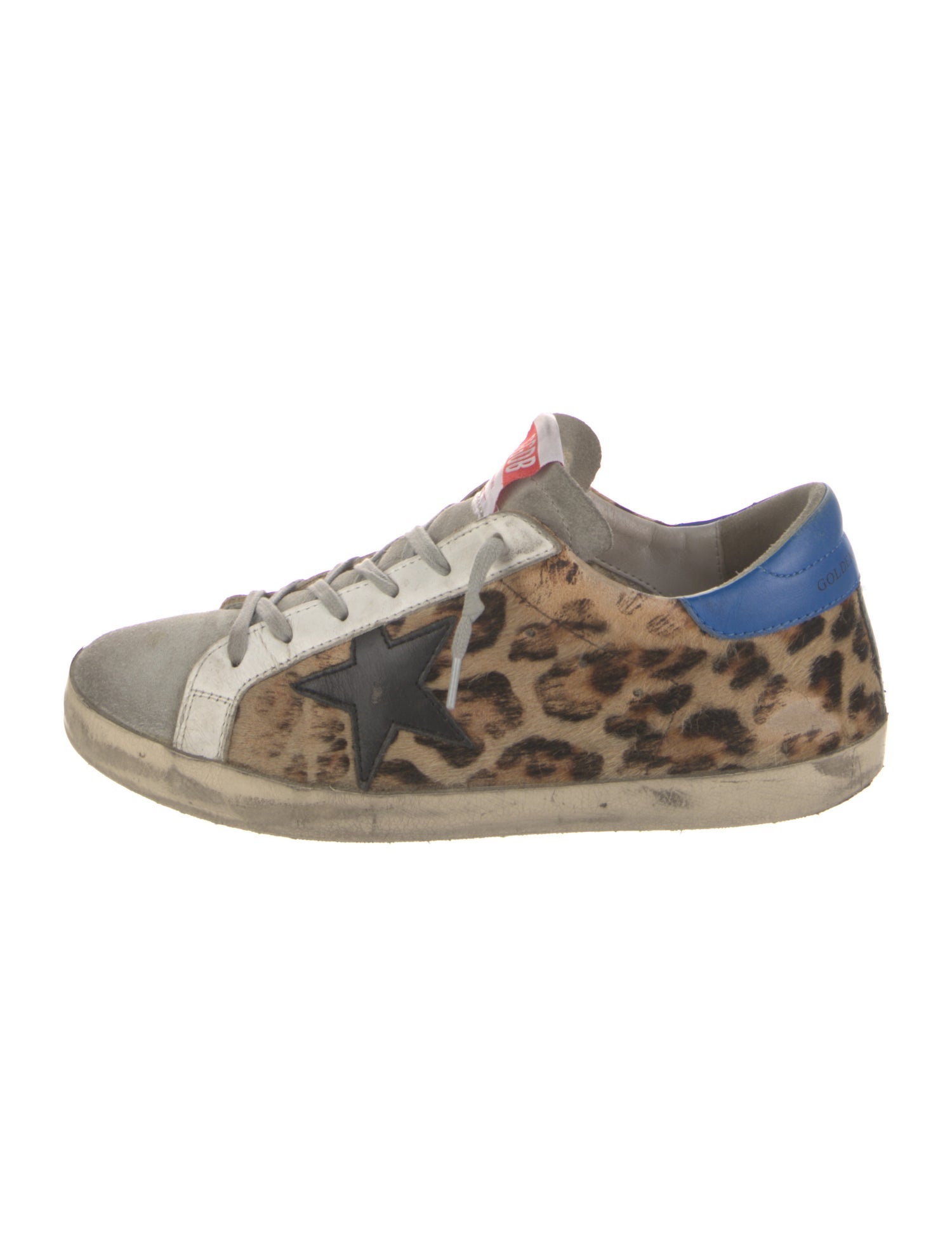 Golden Goose Ponyhair Animal Print Sneakers