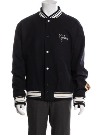 Golden Goose Virgin Wool Striped Varsity Jacket