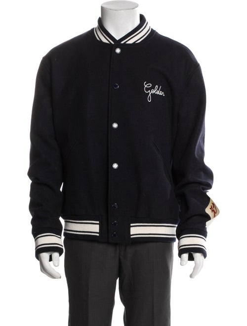Golden Goose Virgin Wool Striped Varsity Jacket