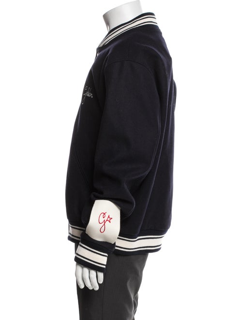 Golden Goose Virgin Wool Striped Varsity Jacket