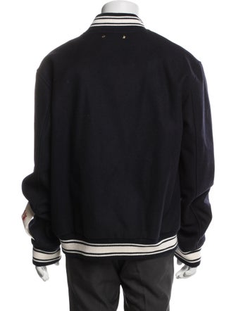Golden Goose Virgin Wool Striped Varsity Jacket