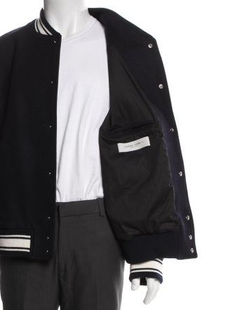Golden Goose Virgin Wool Striped Varsity Jacket