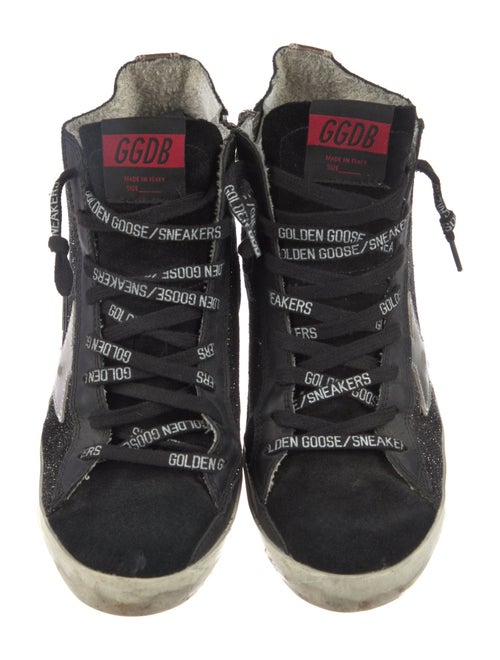 Golden Goose Glitter Distressed Accents Sneakers