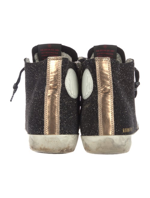 Golden Goose Glitter Distressed Accents Sneakers