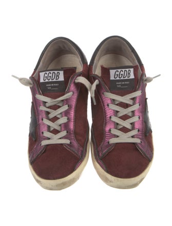 Golden Goose Suede Distressed Accents Sneakers