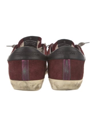 Golden Goose Suede Distressed Accents Sneakers