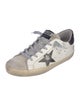 Golden Goose Leather Printed Sneakers