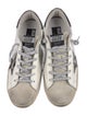 Golden Goose Leather Printed Sneakers