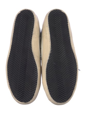 Golden Goose Leather Printed Sneakers