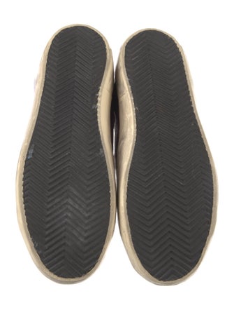 Golden Goose Leather Printed Sneakers
