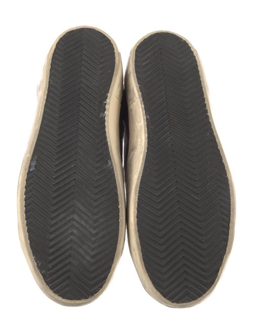 Golden Goose Leather Printed Sneakers