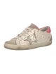 Golden Goose Leather Printed Sneakers
