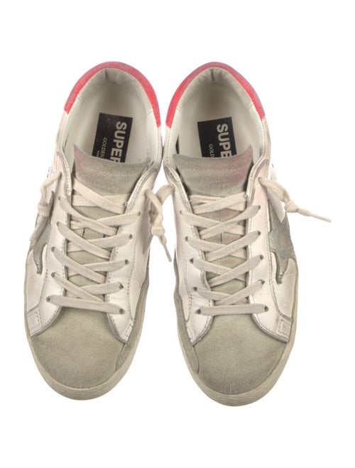 Golden Goose Leather Printed Sneakers
