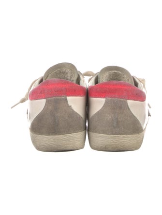 Golden Goose Leather Printed Sneakers