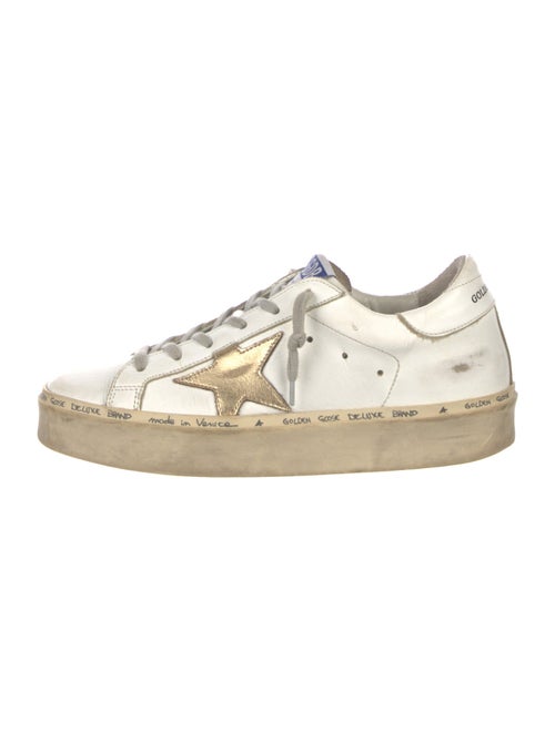 Golden Goose Leather Distressed Accents Sneakers