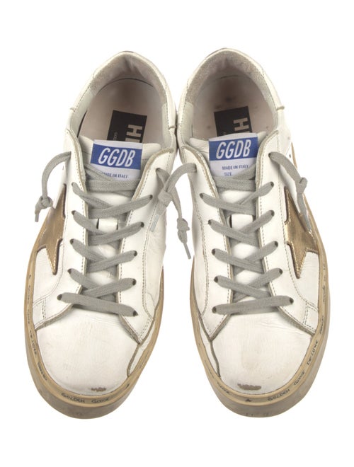 Golden Goose Leather Distressed Accents Sneakers