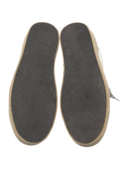 Golden Goose Leather Distressed Accents Sneakers
