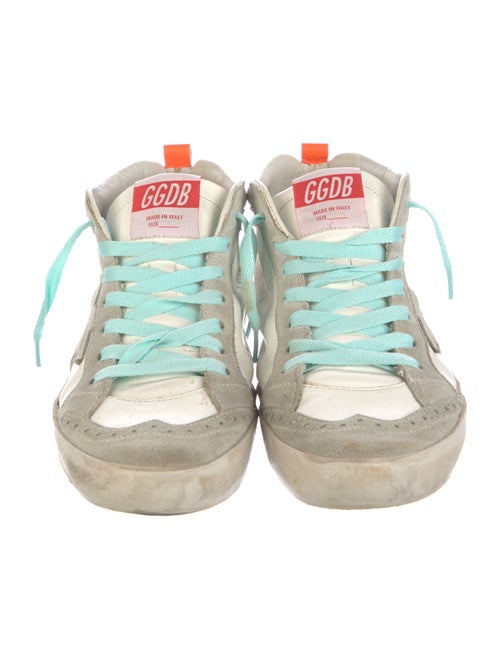 Golden Goose Leather Printed Sneakers