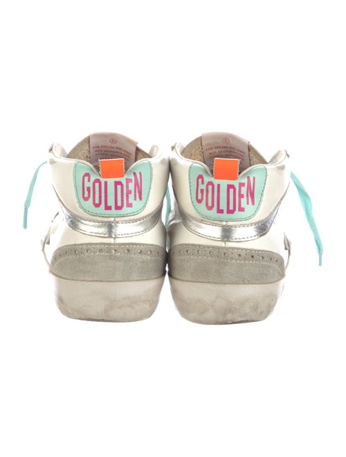 Golden Goose Leather Printed Sneakers