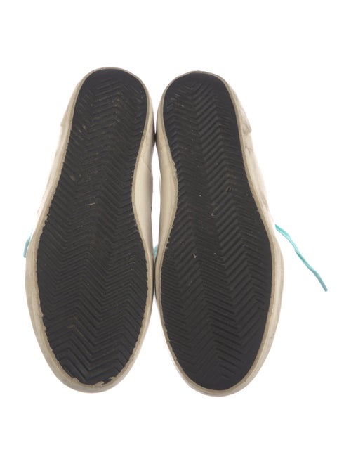 Golden Goose Leather Printed Sneakers