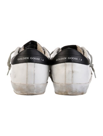 Golden Goose Leather Printed Sneakers