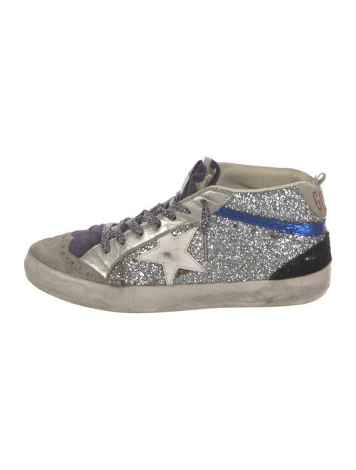 Golden Goose Glitter Printed Sneakers