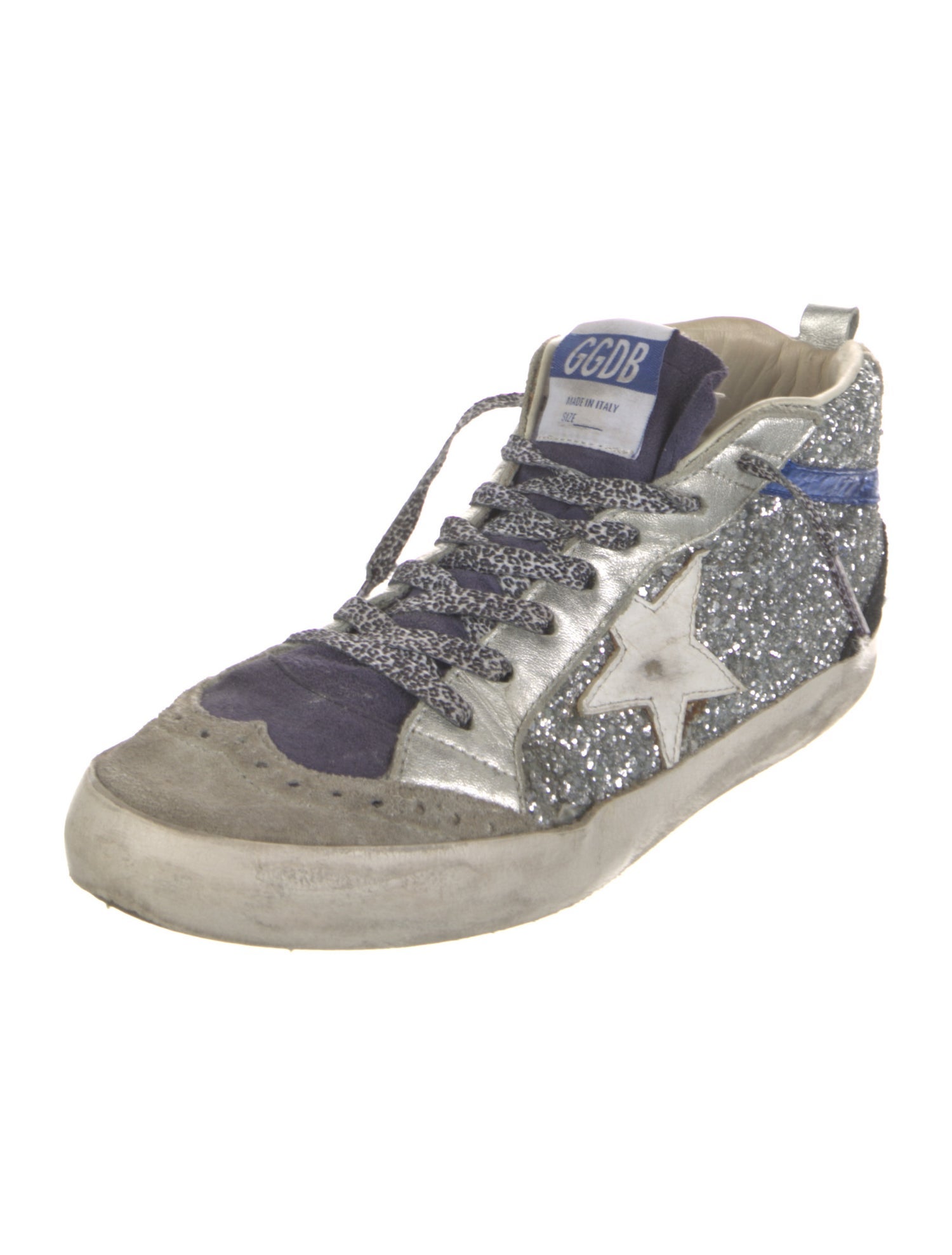 Golden Goose Glitter Printed Sneakers