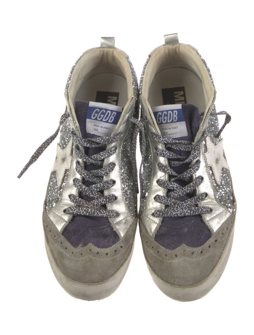 Golden Goose Glitter Printed Sneakers