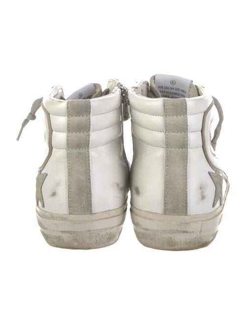 Golden Goose Leather Colorblock Pattern Sneakers