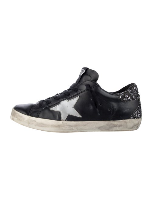Golden Goose Leather Colorblock Pattern Sneakers
