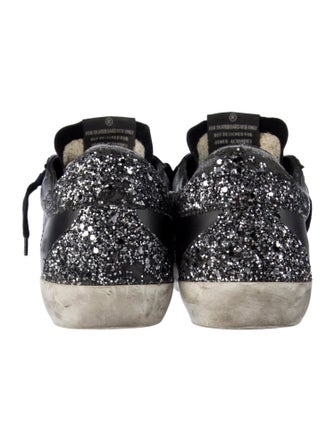 Golden Goose Leather Colorblock Pattern Sneakers