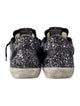 Golden Goose Leather Colorblock Pattern Sneakers