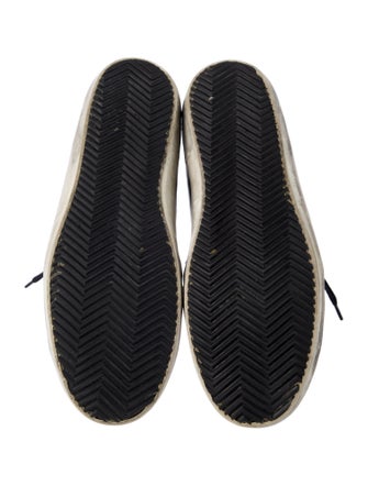 Golden Goose Leather Colorblock Pattern Sneakers