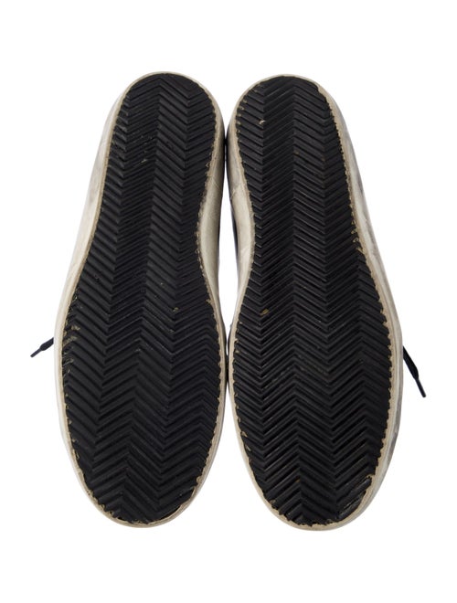 Golden Goose Leather Colorblock Pattern Sneakers