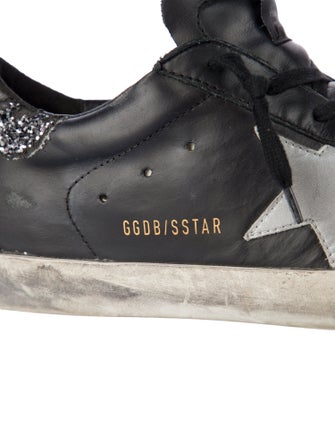 Golden Goose Leather Colorblock Pattern Sneakers