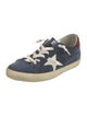 Golden Goose Suede Glitter Accents Sneakers