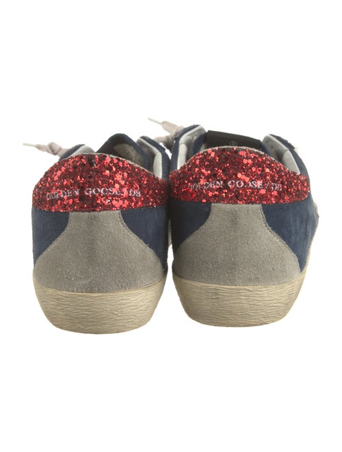 Golden Goose Suede Glitter Accents Sneakers